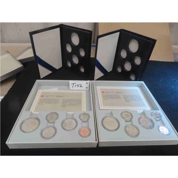 Two sets 1984 RCM 6 coin specimen sets, in original storage box, hard sided folder, with RCM