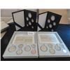 Image 1 : Two sets 1984 RCM 6 coin specimen sets, in original storage box, hard sided folder, with RCM