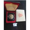 Image 1 : One 1871-1971 British Columbia Silver dollar in presentation case, unbelievable toning