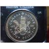 Image 2 : One 1871-1971 British Columbia Silver dollar in presentation case, unbelievable toning