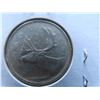 Image 2 : Two 1964 Canadian 80% silver coins; one 50 cent coin and one 25cent coin, circulated,