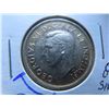 Image 3 : One 1940 Canadian 80% silver 25 cent coin, circulated, ungraded, Die crack on face along