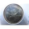 Image 2 : One 1963 Canadian 80% silver 25 cent coin, circulated, ungraded. High grade MS/PL