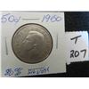 Image 1 : One 1950 Canadian 80% silver 50 cent coin, circulated ungraded. 