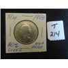 Image 1 : One 1958 Canadian 80% silver 50 cent coin, circulated ungraded. High grade coin 