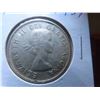 Image 3 : One 1959 Canadian 80% silver 50 cent coin, circulated ungraded. Nice coin