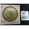 Image 1 : One 1959 Canadian 80% Canadian dollar coin, uncirculated, ungraded, 