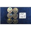 Image 1 : Set of 2011 25 Cent Coins Regular & Colored