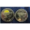 Image 2 : Set of 2011 25 Cent Coins Regular & Colored