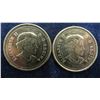 Image 3 : Set of 2011 25 Cent Coins Regular & Colored