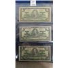 Image 1 : Set of 3 1937 Canada $1 Bills