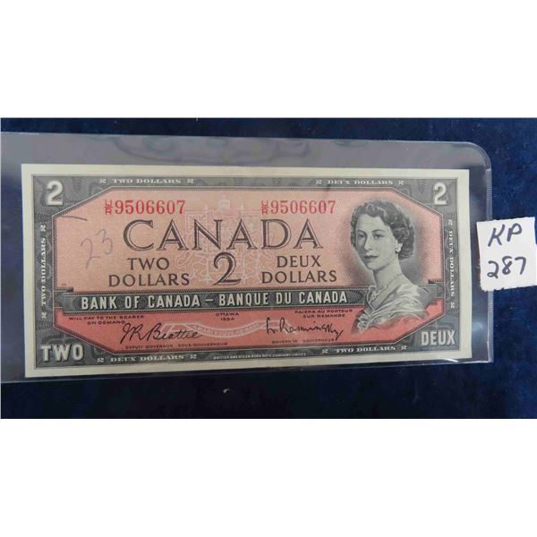 1954 Canada $2 Bill