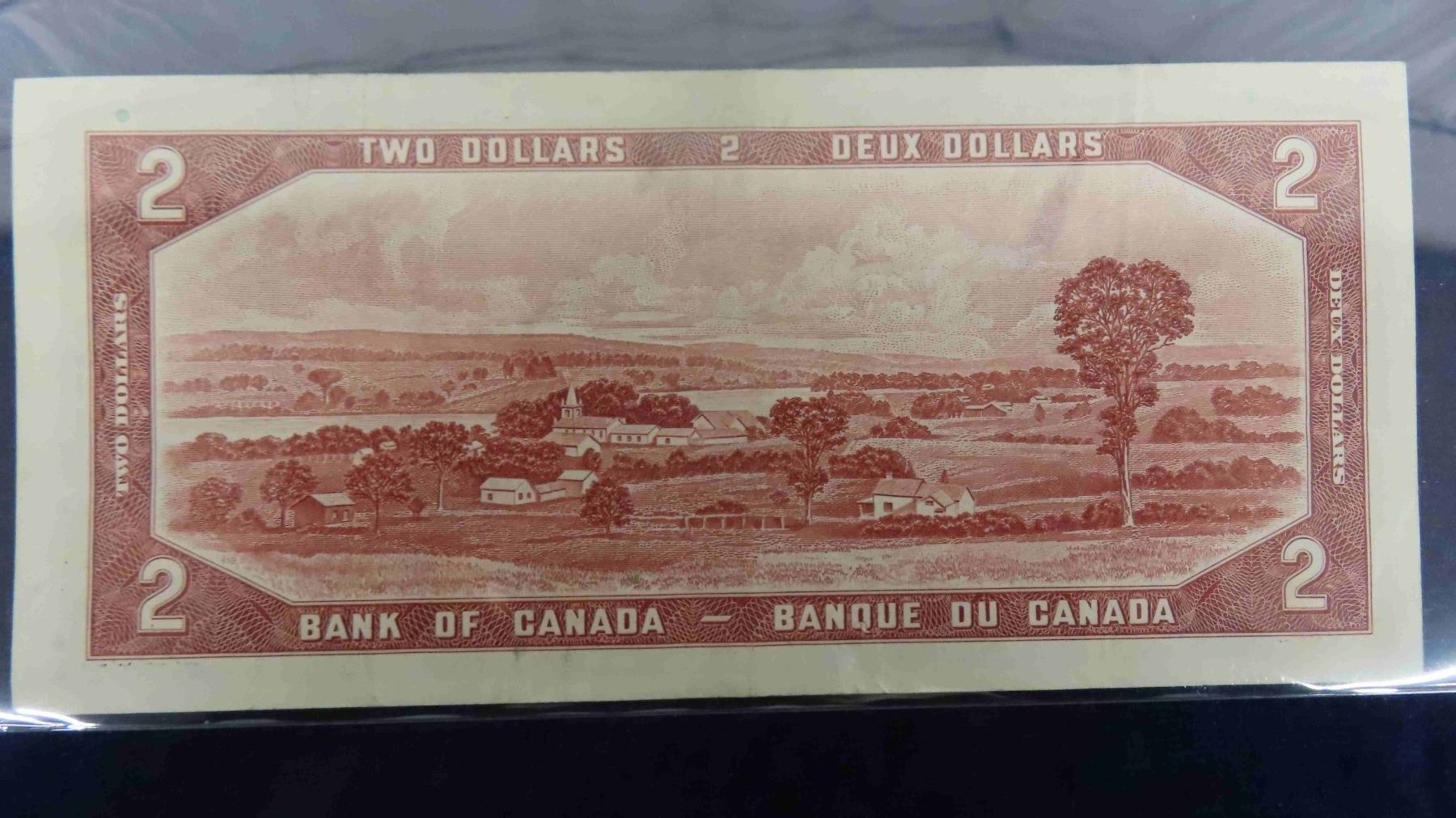 1954 Canada $2 Bill - McSherry Auction Service Ltd.