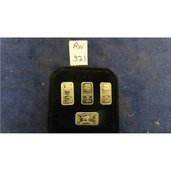 (4) 1 gram German Silver Bars