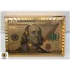 Image 1 : $100 U.S.A GOLD PLATED? PLAYING CARDS