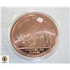 Image 1 : 5 OZ .999 COPPER BUFFALO NICKEL COIN