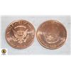 Image 1 : 2 1 OZ .999 COPPER "45 PRESIDENT OF THE UNITED ST