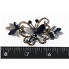 Image 1 : NEW BLUE RHINESTONE BUTTERFLY FRENCH HAIR CLIP