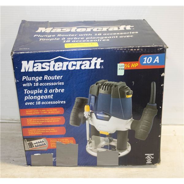 MASTERCRAFT PLUNGE ROUTER WITH