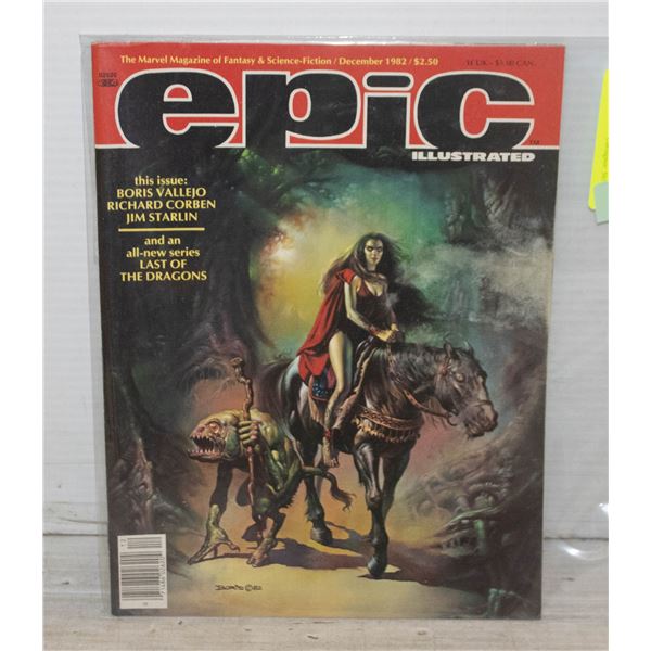 VINTAGE DECEMBER 1982 EPIC ILLUSTRATED