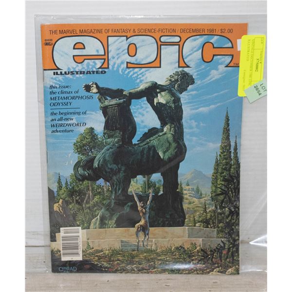 VINTAGE DECEMBER 1981 EPIC ILLUSTRATED