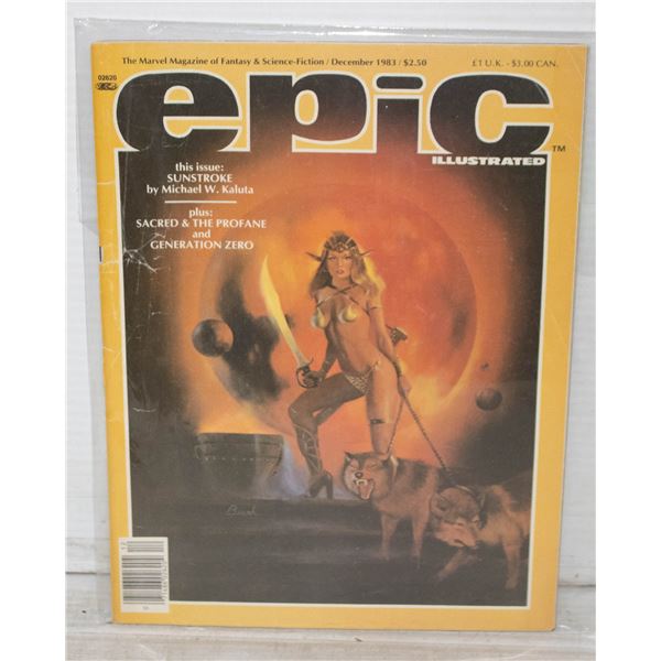 VINTAGE DECEMBER 1983 EPIC ILLUSTRATED