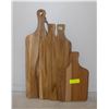 Image 1 : SET OF 4 WOOD CHARCUTERIE BOARDS VARIOUS SIZES