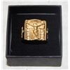 Image 1 : GOLD TONE RING SIZE 9.5 CHRIST ON THE CROSS