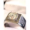 Image 1 : 2 CT GRA CERTIFIED MENS MOISSANITE 925 SILVER "RR"