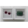 Image 1 : #219-HEATED RUBY 2.05CT & GREEN EMERALD 8.00CT