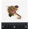 Image 1 : NEW RHINESTONE UMBRELLA BROOCH