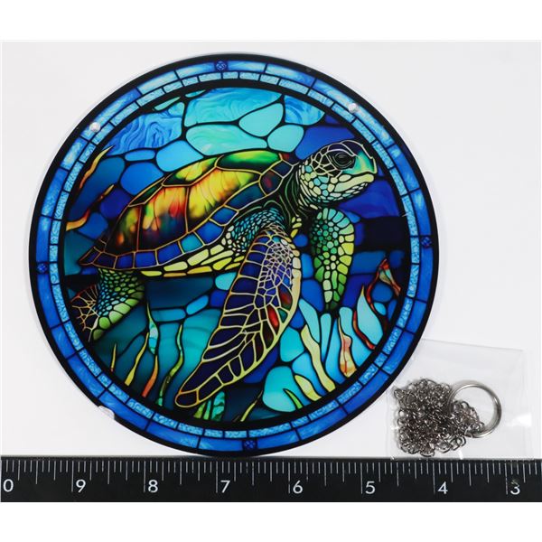 NEW 6  DIAMETER TURTLE THEME HANGING WINDOW