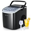 Image 1 : NEW ECOZY BLACK 26LBS ICE MAKING MACHINE WITH SELF