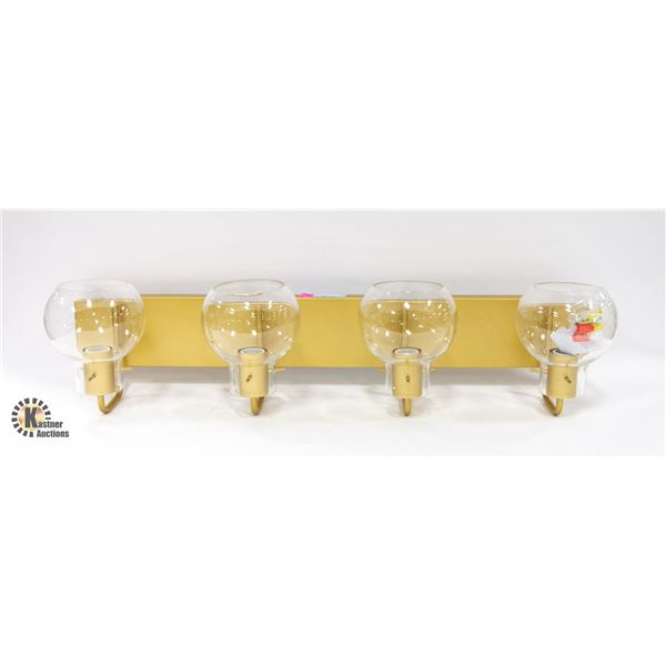 NEW UNPACKED 4 LIGHT BATHROOM VANITY LIGHT