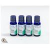 4 NEW BOTTLES OF LOTUS AROMA  GERANIUM ESSENTIAL