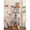 Image 3 : NEWLY ASSEMBLED OURITSU XL CAT TREE W/MULTIPLE