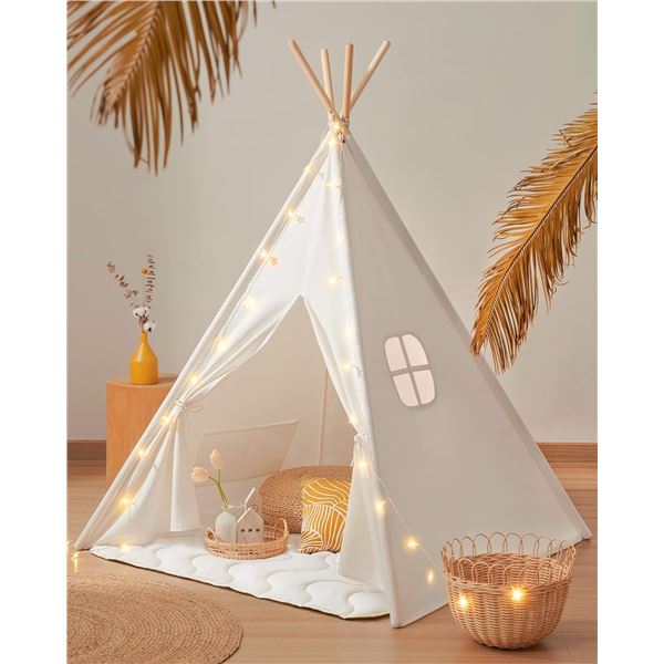 NEW OPEN BOX TINYLAND LARGE KIDS TEEPEE TENT WITH