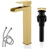 Image 1 : NEW KENES GOLD TONE BRUSHED SINK FAUCET SET