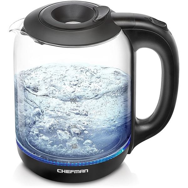 NEW CHEFMAN EASY FILL 1.7L ELECTRIC KETTLE