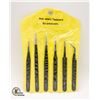 Image 1 : 6 PAIR STAINLESS STEEL ANTI-STATIC TWEEZERS