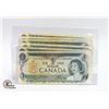 Image 1 : 10 PCS 1972 CANADA $1 DOLLAR BILLS