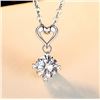 Image 1 : 1 CT GRA CERTIFIED MOISSANITE 925 SILVER NECKLACE