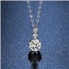 Image 1 : 1 CT GRA CERTIFIED MOISSANITE 925 SILVER NECKLACE