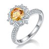Image 1 : 1 CT GRA CERTIFIED YELLOW MOISSANITE 925 ST SILVER