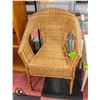 WICKER ARM CHAIR