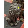 Image 1 : OUTDOOR 22 INCH BRONZED LION STATUE