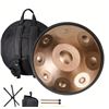 Image 1 : NEW HANDPAN DRUM WITH STAND AND MALLETS