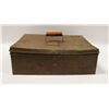 ANTIQUE METAL STORAGE BOX