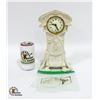 Image 1 : ART NOUVEAU CLOCK (METAL) PORCELAIN CLOCK FACE