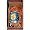 EXTENSION CORDS- BOX LOT ASSORTED SIZES